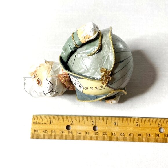 Adorable Louis Nichole 1983 Dog made for Kurt S Adler Papier-Mâché Ornament - Picture 6 of 7